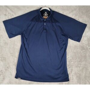 Zero Foxtrot Stay Zero Polo Shirt Navy Mens 2XL Tactical Military Skull Logo
